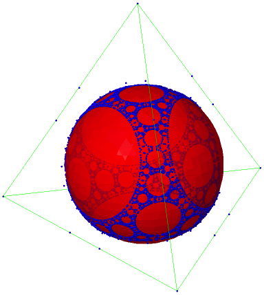 Picture: Accumulation of roots in an infinite Coxeter
     group